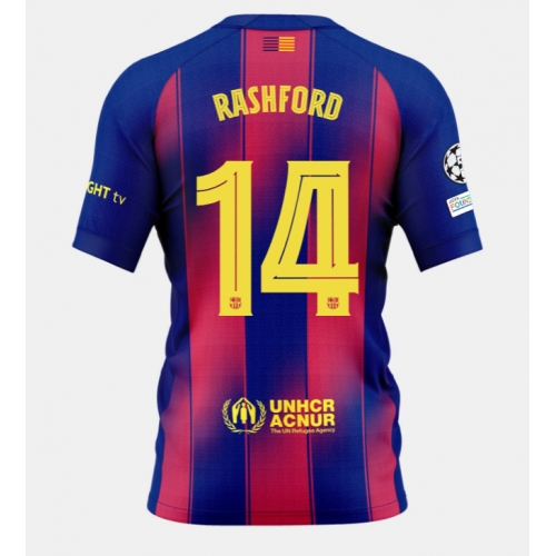 Billige Fotballdrakt Barcelona Marcus Rashford #14 Replika Hjemmedrakt 2025-26 Kortermet Billige Fotballdrakt Barcelona Marcus Rashford #14 Replika Hjemmedrakt 2025-26 Kortermet